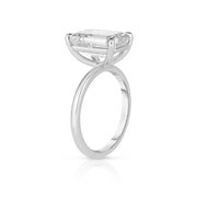 4.00 Carat Emerald Cut Diamond Engagement Ring