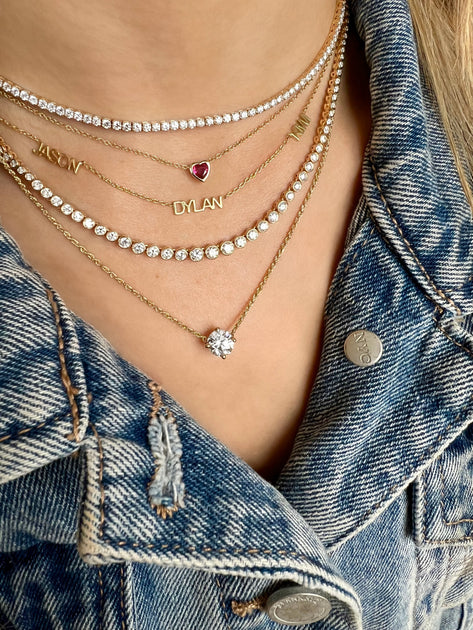 Alexandra Marks Jewelry Classic Elegant Tennis Necklace