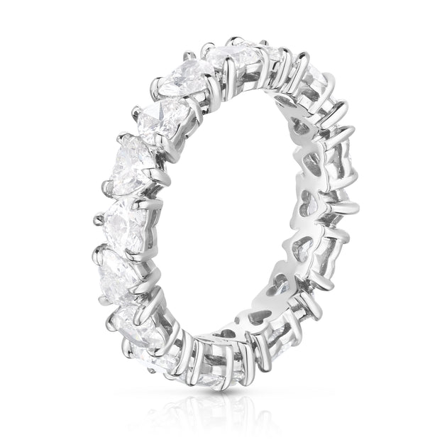 Heart Shape Diamond Eternity Band Alexandra Beth 1810