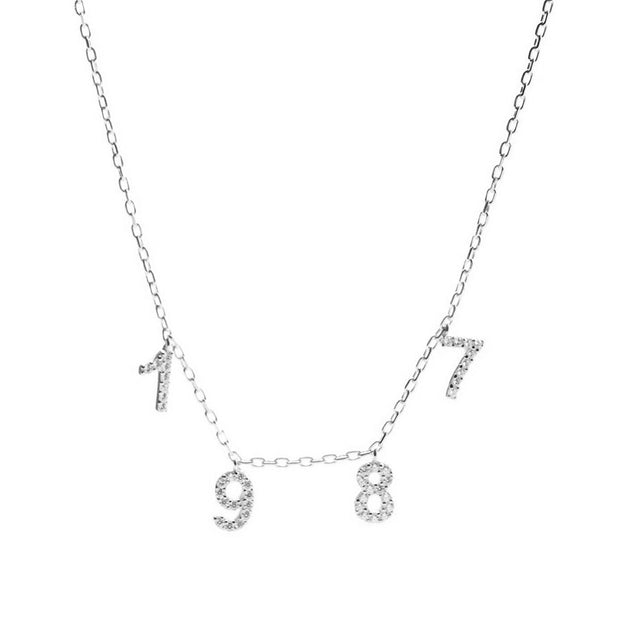 Diamond Numerical Necklace