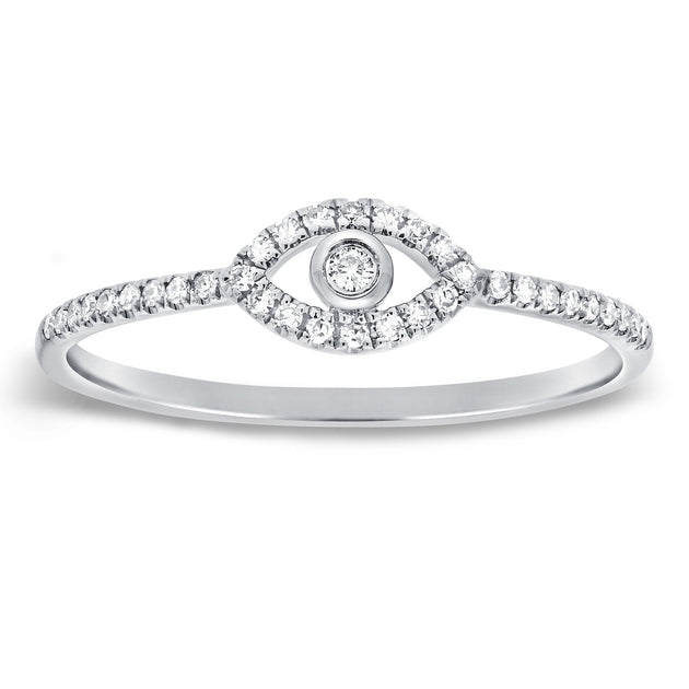 Evil eye engagement ring new arrivals
