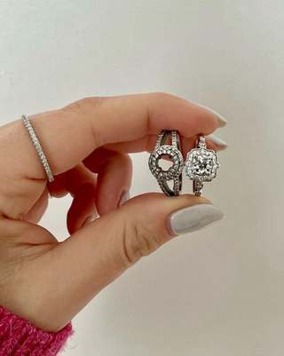 Antique Style Diamond Engagement Ring