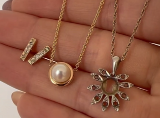 Pearl and Diamond Necklace Revamp
