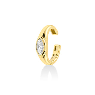 Bezel Marquise Lab Diamond Ear Cuff