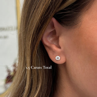 Classic Lab Diamond Stud Earrings