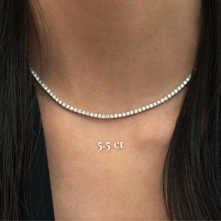 Classic Diamond Tennis Necklace
