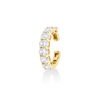 Oval Lab Diamond Ear Cuff