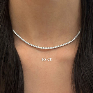 Classic Diamond Tennis Necklace