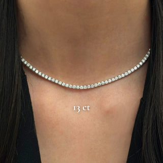 Classic Lab Diamond Tennis Necklace