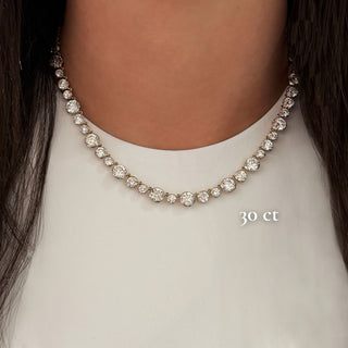 Georgian Lab Diamond Necklace