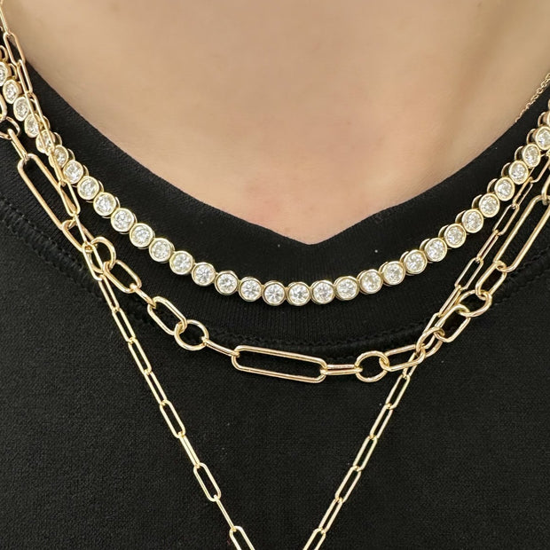 Mixed Clip Chain Necklace