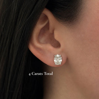 Oval Lab Diamond Studs