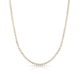 3-Prong Lab Diamond Tennis Necklace