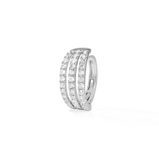 3-Row Diamond Ear Cuff