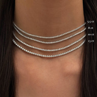 Classic Diamond Tennis Necklace