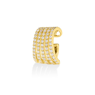 5-Row Diamond Ear Cuff