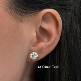 Classic Lab Diamond Stud Earrings