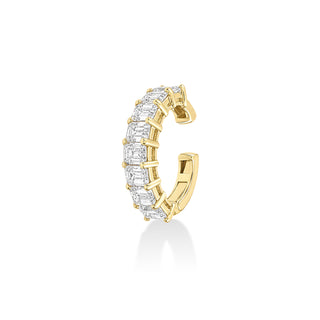 Emerald Cut Lab Diamond Ear Cuff