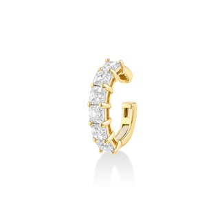 Asscher Cut Lab Diamond Ear Cuff