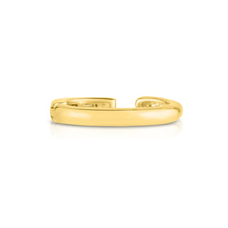 About: This cuff earring is crafted in 14K gold with a smooth, rounded silhouette that feels clean and sculptural. It makes an impact while still feeling minimal and easy to wear.

Metal:&nbsp;18K Solid Gold&nbsp;


Available in 18K Yellow Gold, and 18K White Gold

Width:&nbsp;2.3 mm&nbsp;

Length:&nbsp;12.7 mm

Closure:&nbsp;Latch Closure
