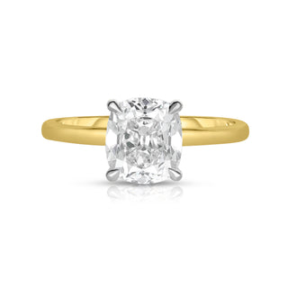 2.04 Carat Cushion Cut Diamond Engagement Ring