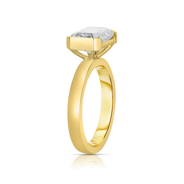 2.02 Carat Emerald Cut Diamond Engagement Ring – Alexandra Beth