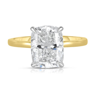 3.10 Carat Elongated Cushion Cut Diamond Engagement Ring