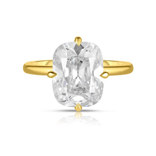 5.07 Carat Antique Cushion Cut Diamond Engagement Ring