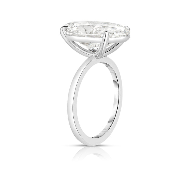 6.25 Carat Oval Cut Diamond Engagement Ring