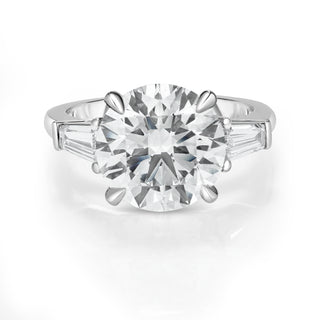 3.01 Carat Round Cut Diamond Engagement Ring