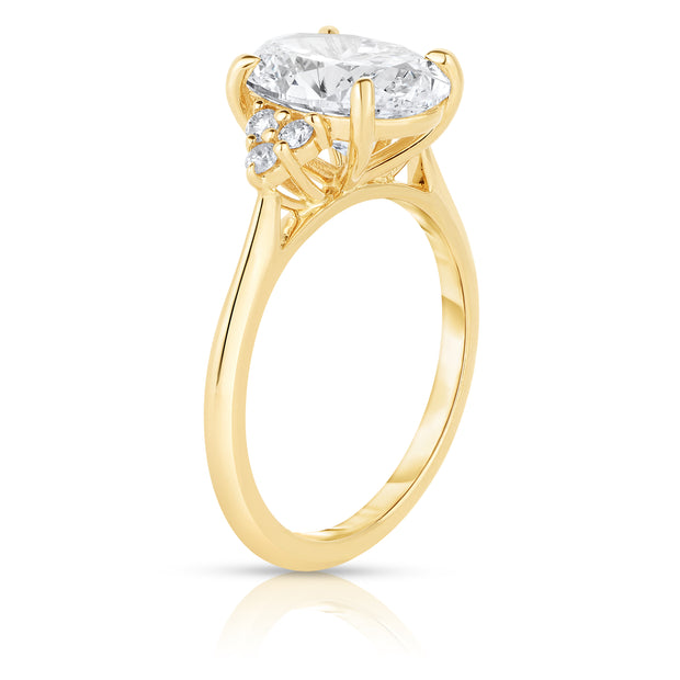 2.31 Oval Cut Diamond Engagement Ring