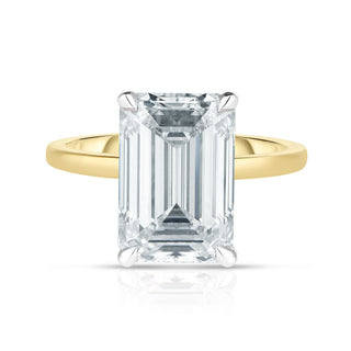 4.00 Carat Emerald Cut Diamond Engagement Ring