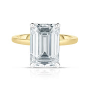 4.00 Carat Emerald Cut Diamond Engagement Ring