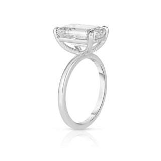 4.00 Carat Emerald Cut Diamond Engagement Ring