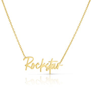 Rockstar Nameplate Necklace