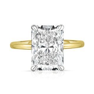 4.10 Carat Radiant Cut Diamond Engagement Ring