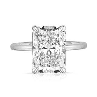 4.10 Carat Radiant Cut Diamond Engagement Ring