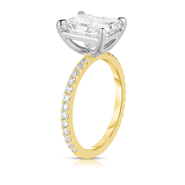 2.51 Carat Radiant Cut Diamond Engagement Ring