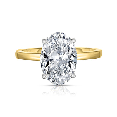 2.42 Carat Oval Cut Diamond Engagement Ring
