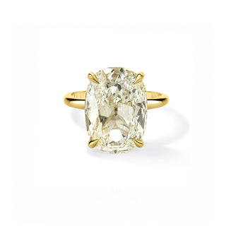 Elongated Antique Cushion Diamond Solitaire Ring