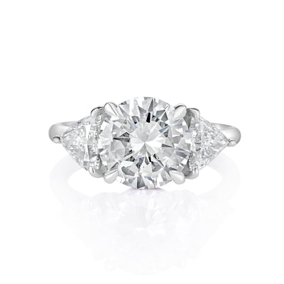 3.00 Round Cut Diamond Engagement Ring