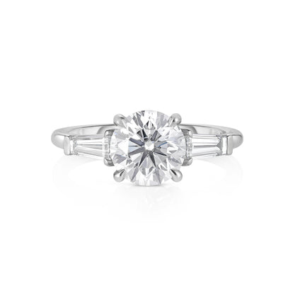 2.50 Carat Round Cut Diamond Engagement Ring