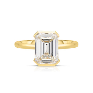 2.21 Carat Emerald Cut Diamond Engagement Ring