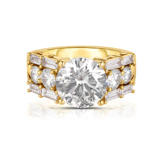 3.00 CARAT ROUND CUT DIAMOND ENGAGEMENT RING
