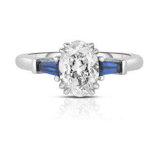 1.00 Carat Oval Cut Diamond Engagement Ring