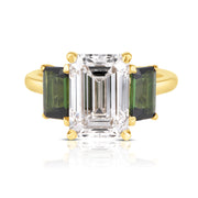 2.70 Carat Emerald Cut Diamond Engagement Ring