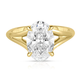 2.70 Carat Oval Cut Diamond Engagement Ring