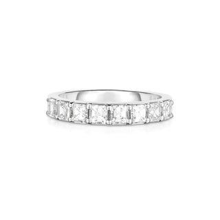 Asscher Diamond Half Eternity Band