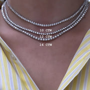 Classic Lab Grown Diamond Tennis Necklace