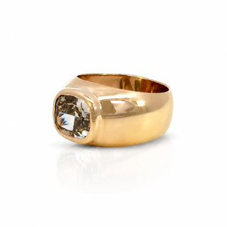 Brown Cushion Chunky Ring